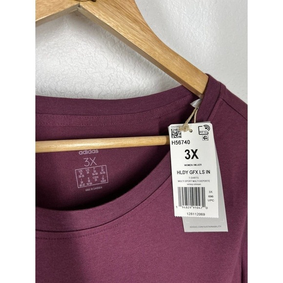 Adidas Holiday Shine Cropped Tee - Picture 4 of 6